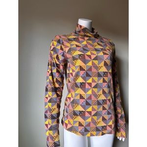 EUC Misha & Puff mama L patchwork turtleneck